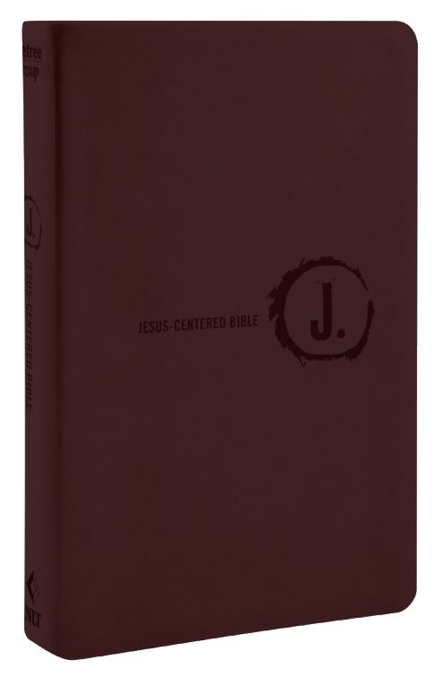 NLT Jesus-Centered Bible, Brown Leatherette cover - Re-vived