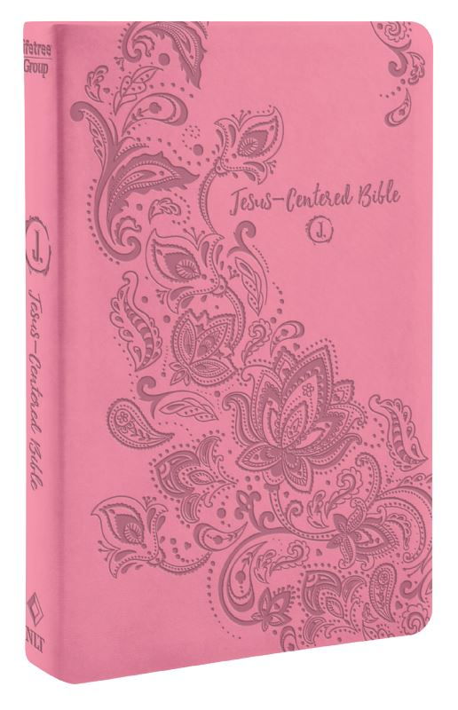 NLT Jesus-Centered Bible, Pink Leatherette cover - Re-vived