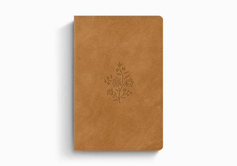 ESV Compact Bible (Trutone, Nubuck Caramel, Wildflower)