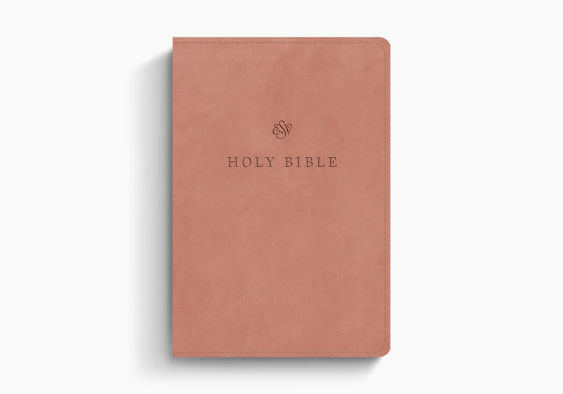 ESV Large Print Compact Bible (Trutone, Blush Rose)