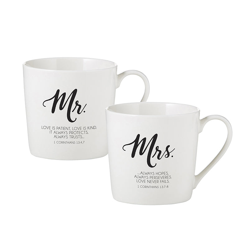 Mr & Mrs Cafe Mug Set - Re-vived