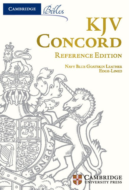 KJV Concord Reference Edition, Imperial Blue Goatskin - Re-vived