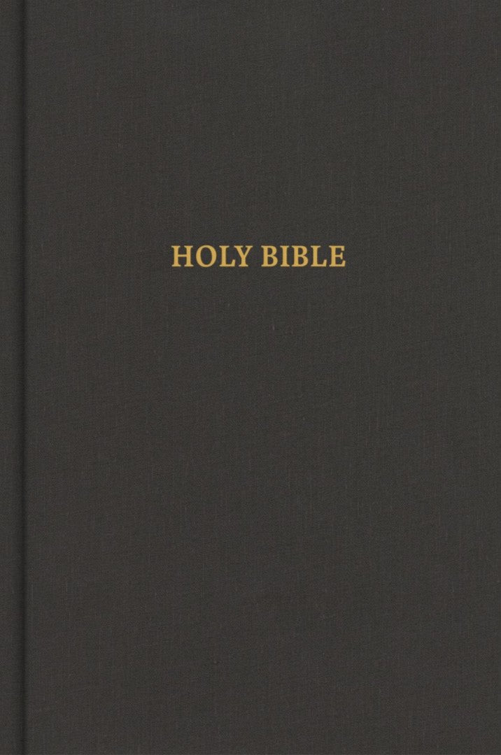 CSB Grace Bible, Charcoal Cloth Over Board