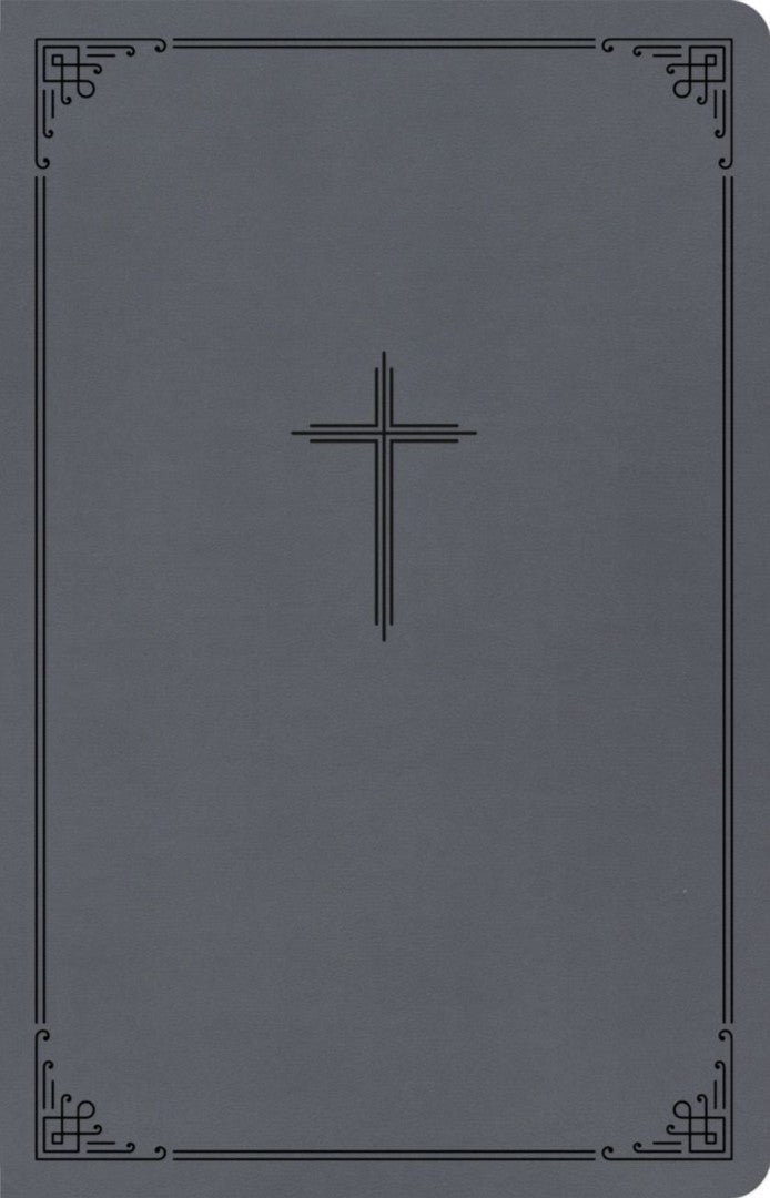 CSB Thinline Bible, Value Edition, Charcoal Leathertouch