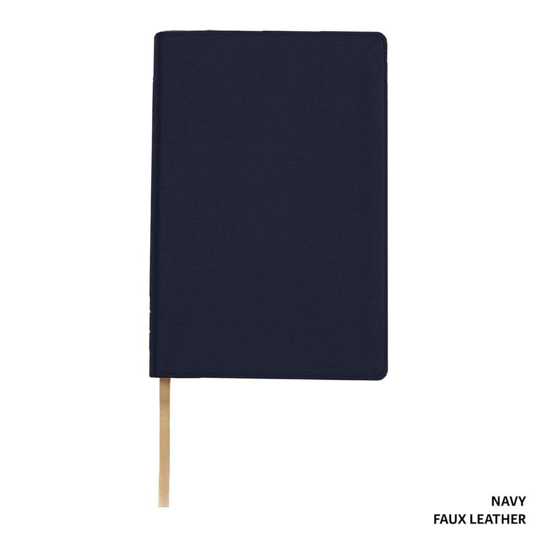 Legacy Standard Bible, 2 Column Verse-By-Verse – Blue Faux L - Re-vived