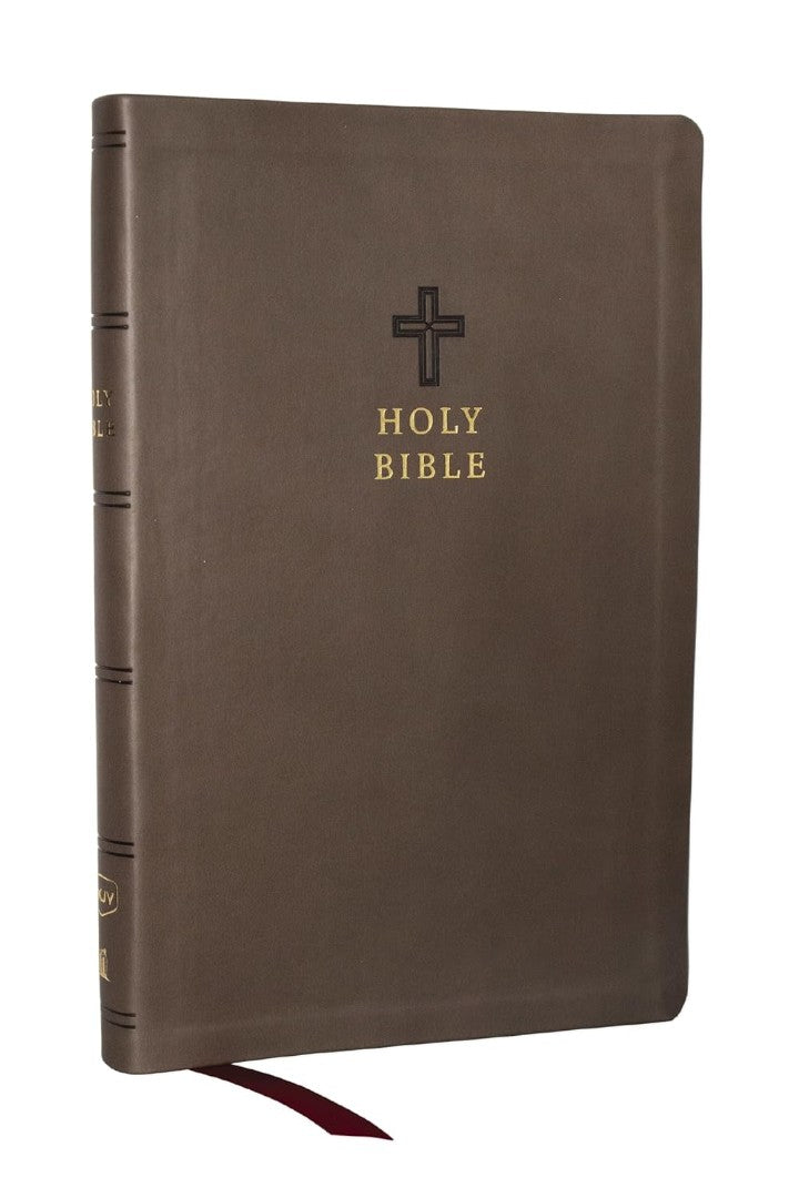 KJV Holy Bible, Value Ultra Thinline, Charcoal Leathersoft - Re-vived