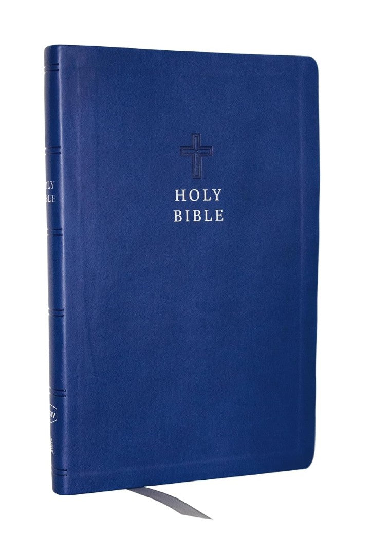 KJV Holy Bible, Value Ultra Thinline, Blue Leathersoft - Re-vived