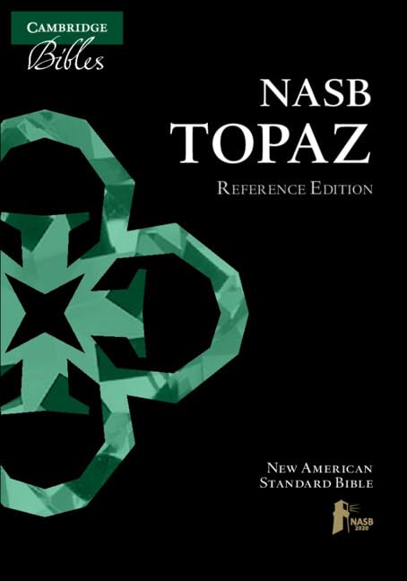 NASB Topaz Reference Bible, Black Goatskin Leather - Re-vived