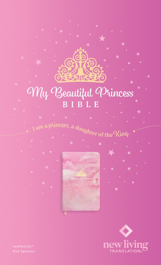 NLT My Beautiful Princess Bible, Pink Sparkles - Re-vived