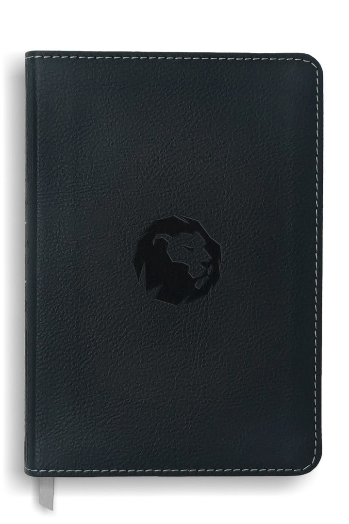 NLT Compact Bible, Filament Edition, Lion Black, Red Letter - Re-vived