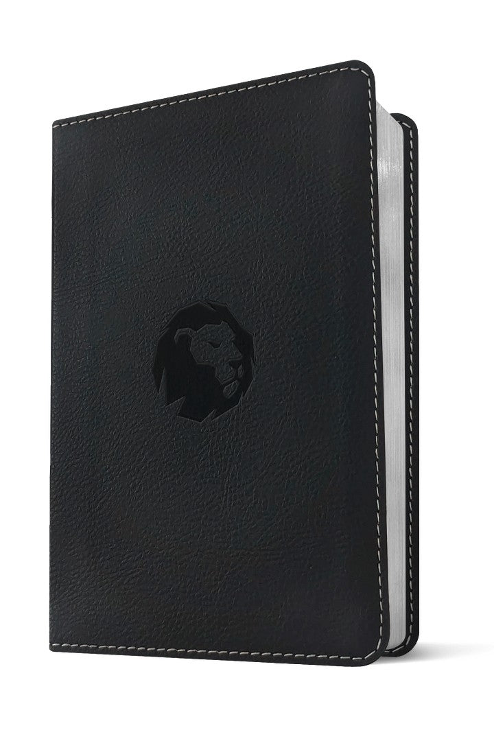 NLT Compact Bible, Filament Edition, Lion Black, Red Letter - Re-vived