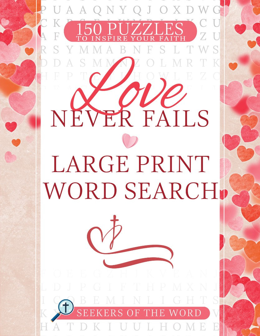 Love Never Fails Large Print Word Search - Re-vived