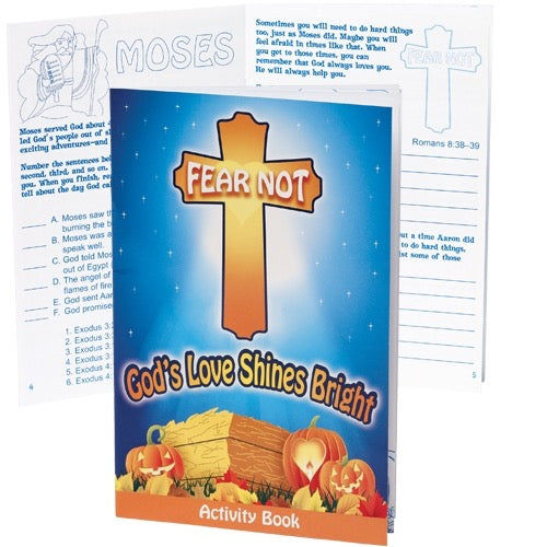 Fear Not God's Love Shines Bright Activity Book - Re-vived