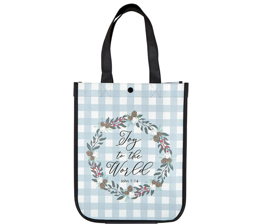 Joy To The World Small Eco-Friendly Tote Bag - Re-vived