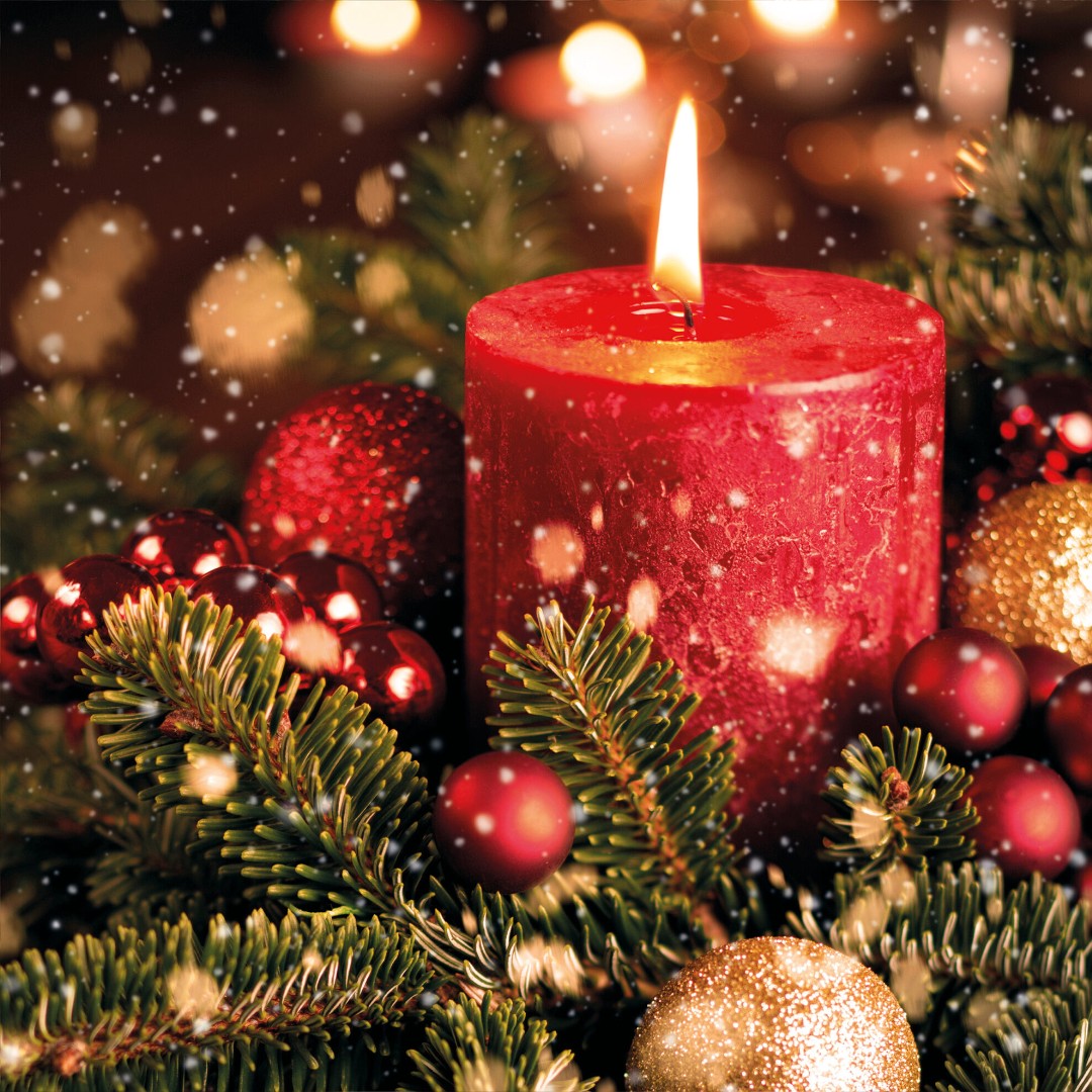 Candle Christmas Cards - Pack Of 10 - Re-vived