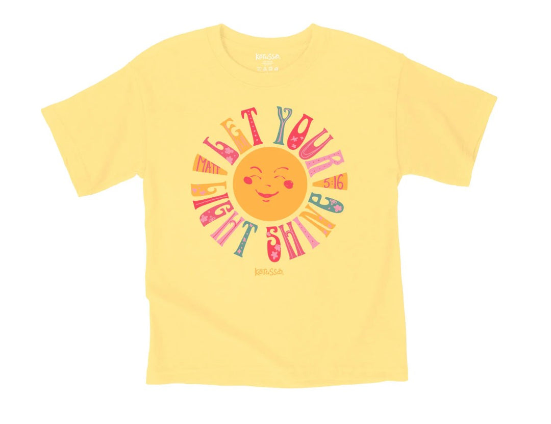 Let Your Light Shine Kids T-Shirt, Medium