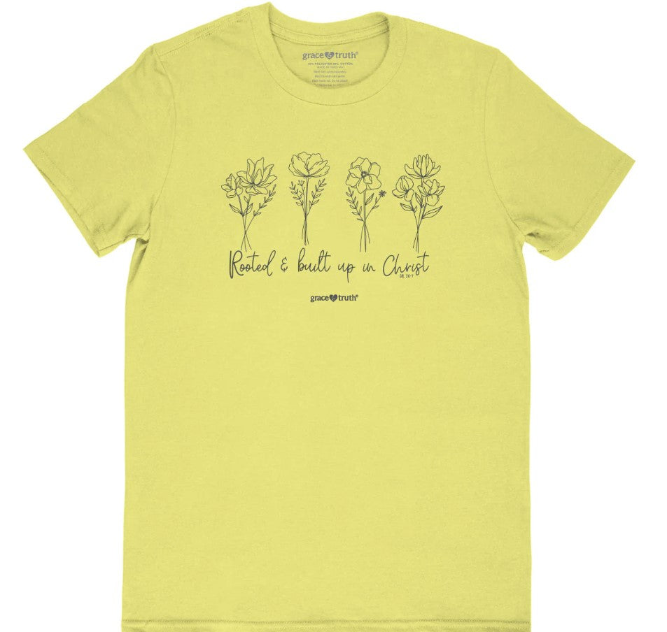 Grace & Truth Rooted and Built Up T-Shirt, 3XLarge - Re-vived
