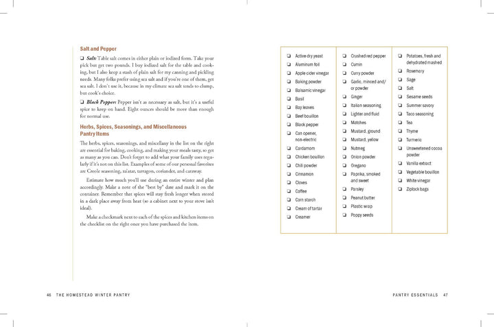 The Homestead Winter Pantry - Re-vived