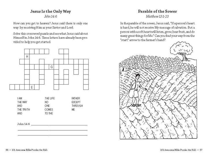 101 Awesome Bible Puzzles for Kids