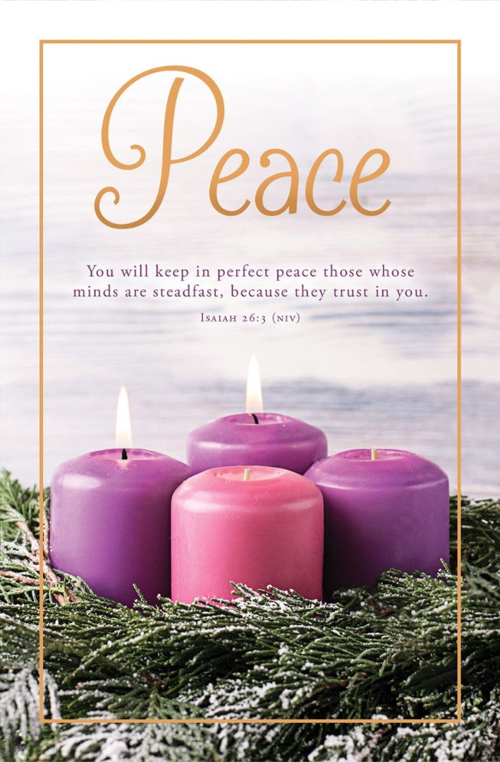 Advent Peace Isaiah 26:3 Bulletin (pack of 100)