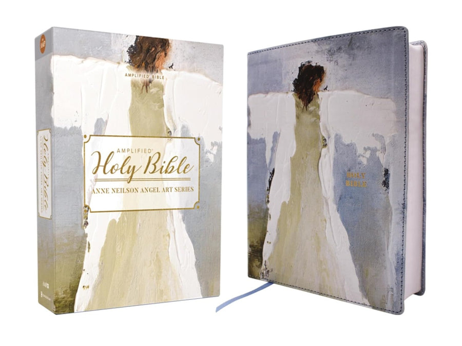 Amplified Holy Bible, Anne Neilson Angel Art Series, Blue - Re-vived