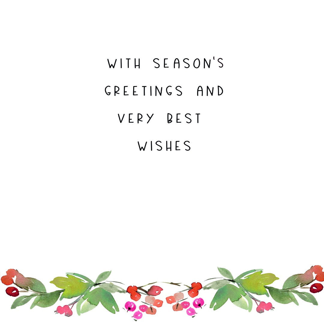 Season's Greetings For Unto Us A Child - Greeting Card