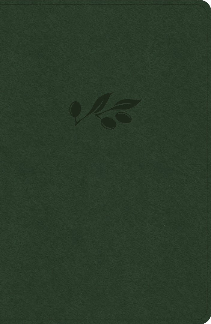 CSB Personal Size Giant Print Bible, Olive, Indexed