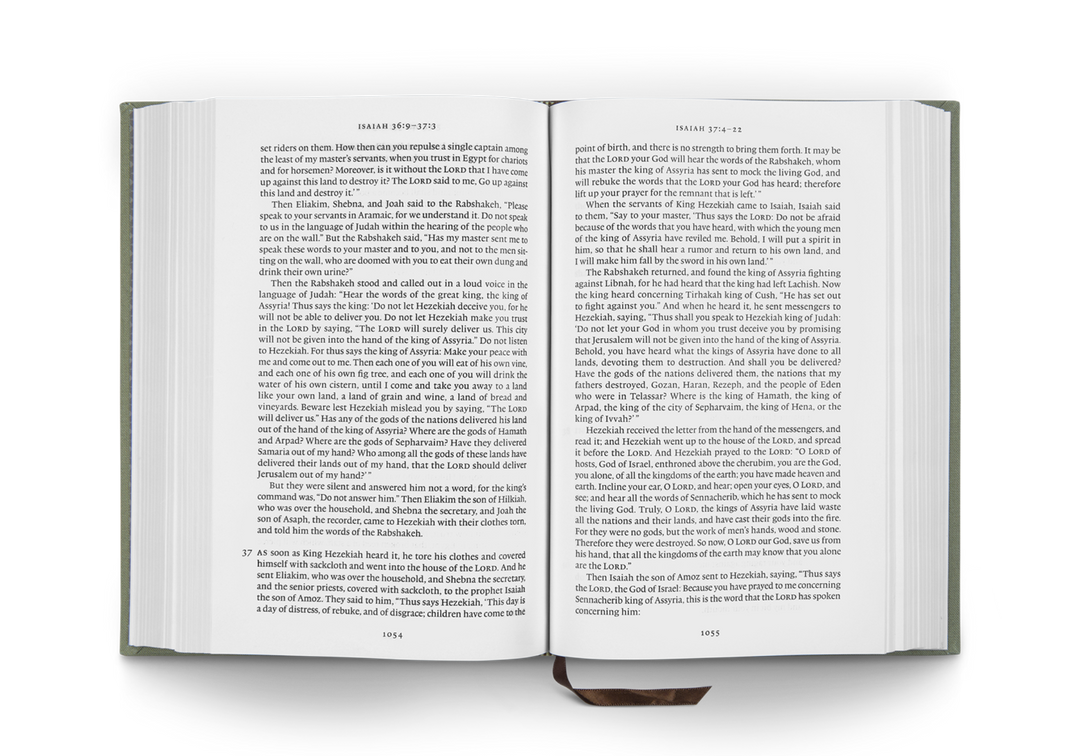 ESV Reader's Bible, Cloth Over Board, Timeless Design - Re-vived