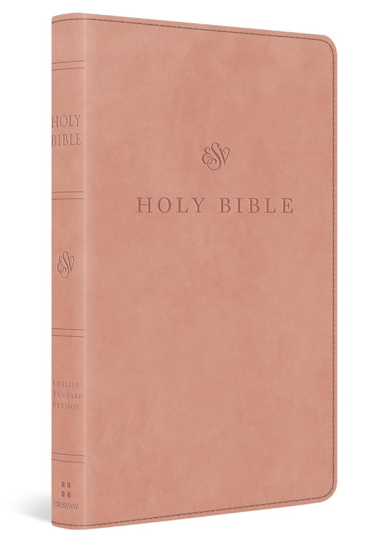 ESV Premium Church Bible, Large Print, Blush Rose