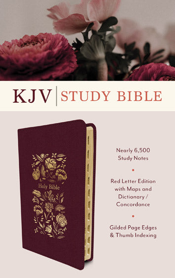 KJV Study Bible Indexed (Bouquet)
