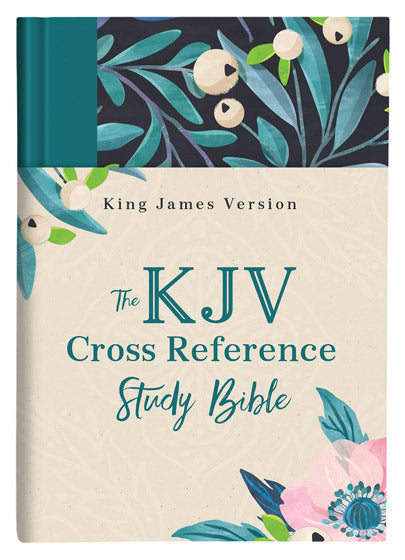 KJV Cross Reference Study Bible - Turquoise Floral