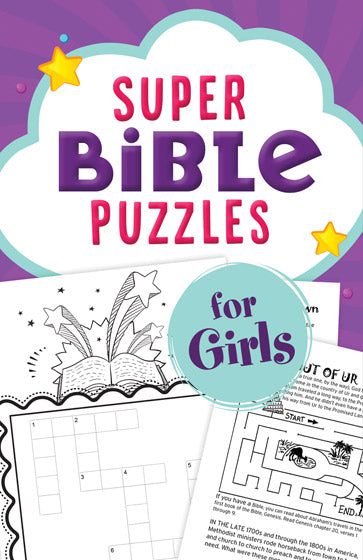 Super Bible Puzzles For Girls - Re-vived