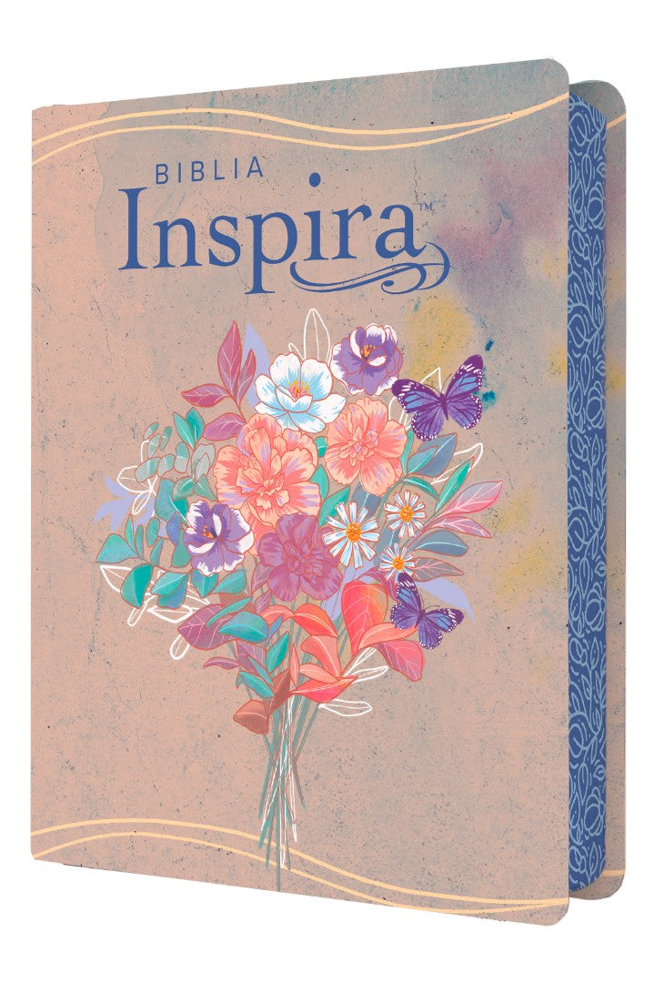 Biblia Inspira NTV Con Filament, Sentipiel, Acuarela Rosa - Re-vived