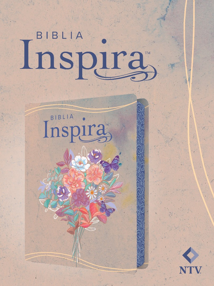 Biblia Inspira NTV Con Filament, Sentipiel, Acuarela Rosa - Re-vived