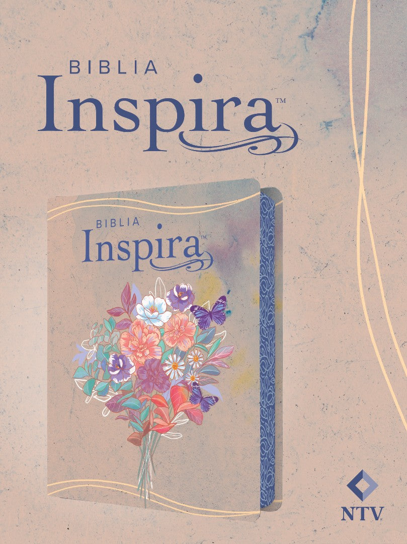 Biblia Inspira NTV Con Filament, Sentipiel, Acuarela Rosa - Re-vived