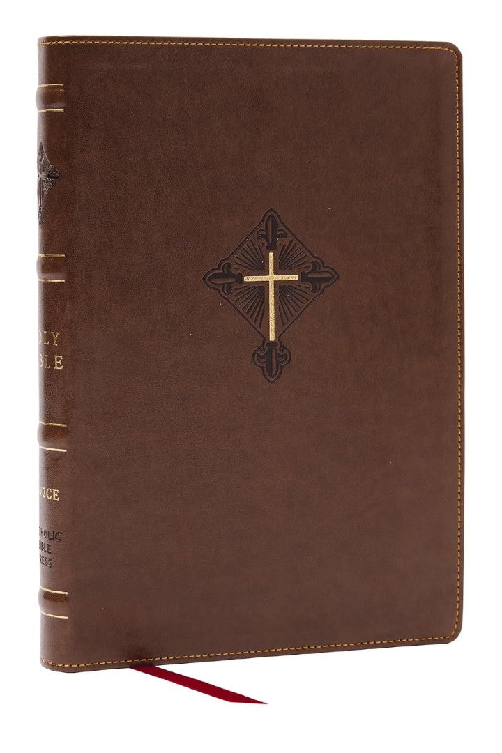 RSV2CE Thinline Large Print Catholic Bible, Brown
