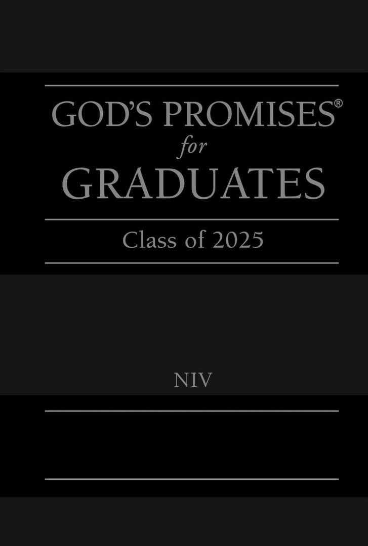 God's Promises for Graduates: Class of 2025, Black NIV - Re-vived