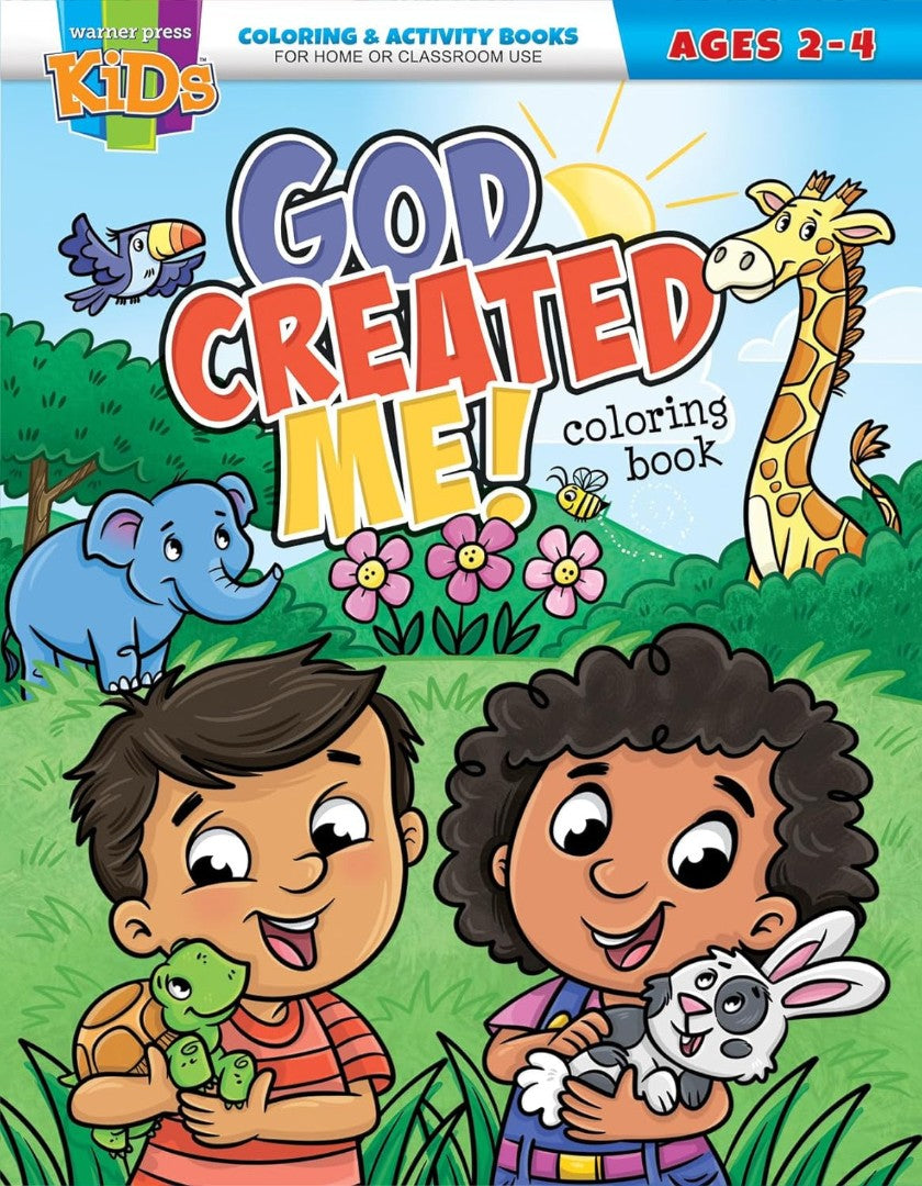 God Created Me! Coloring Book, Ages 2-4 - Re-vived