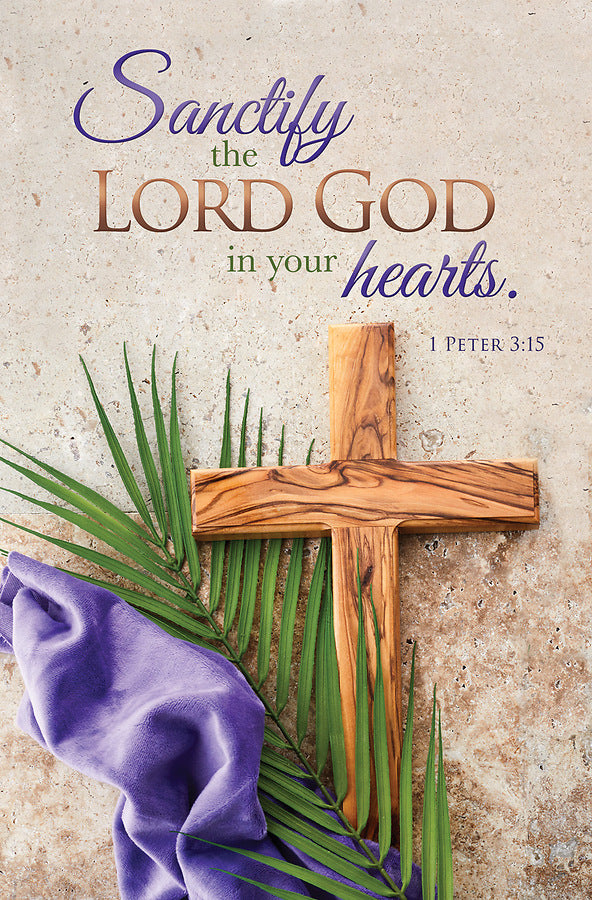Sanctify the Lord God Lent Bulletin (pack of 100)