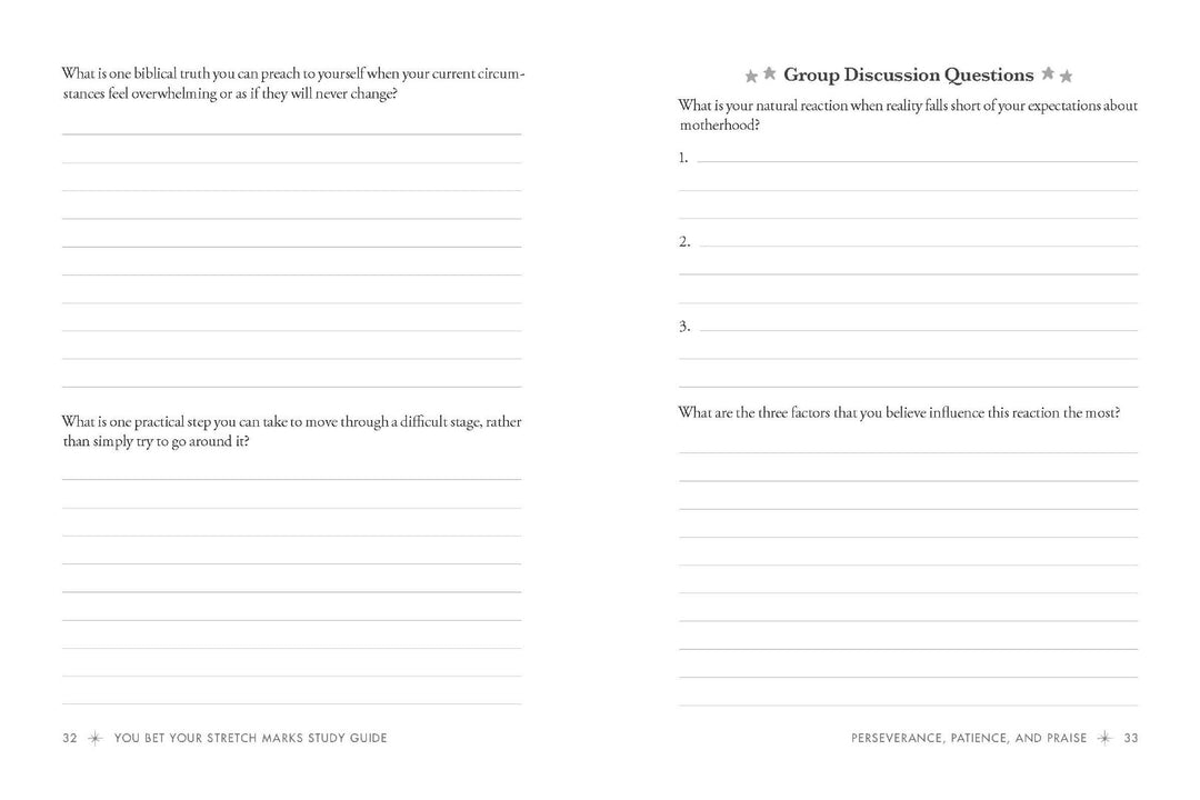 You Bet Your Stretch Marks Study Guide - Re-vived