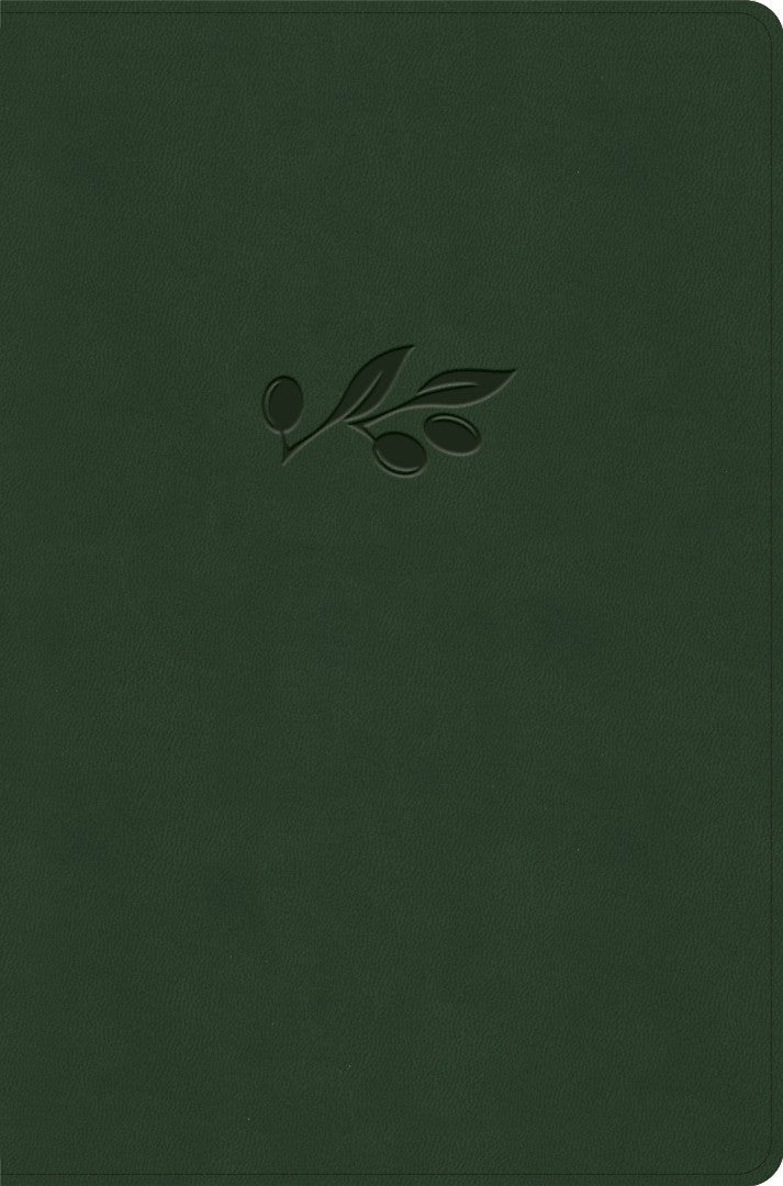 NASB Giant Print Reference Bible, Olive Leathertouch - Re-vived