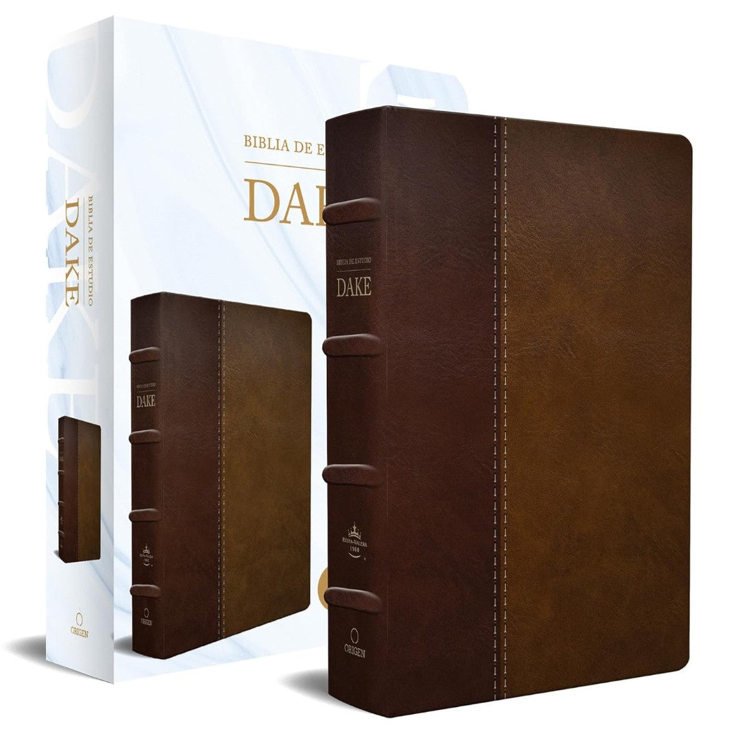 Rvr 1960 Biblia De Estudio Dake, TamañO Grande, Piel Duotono
