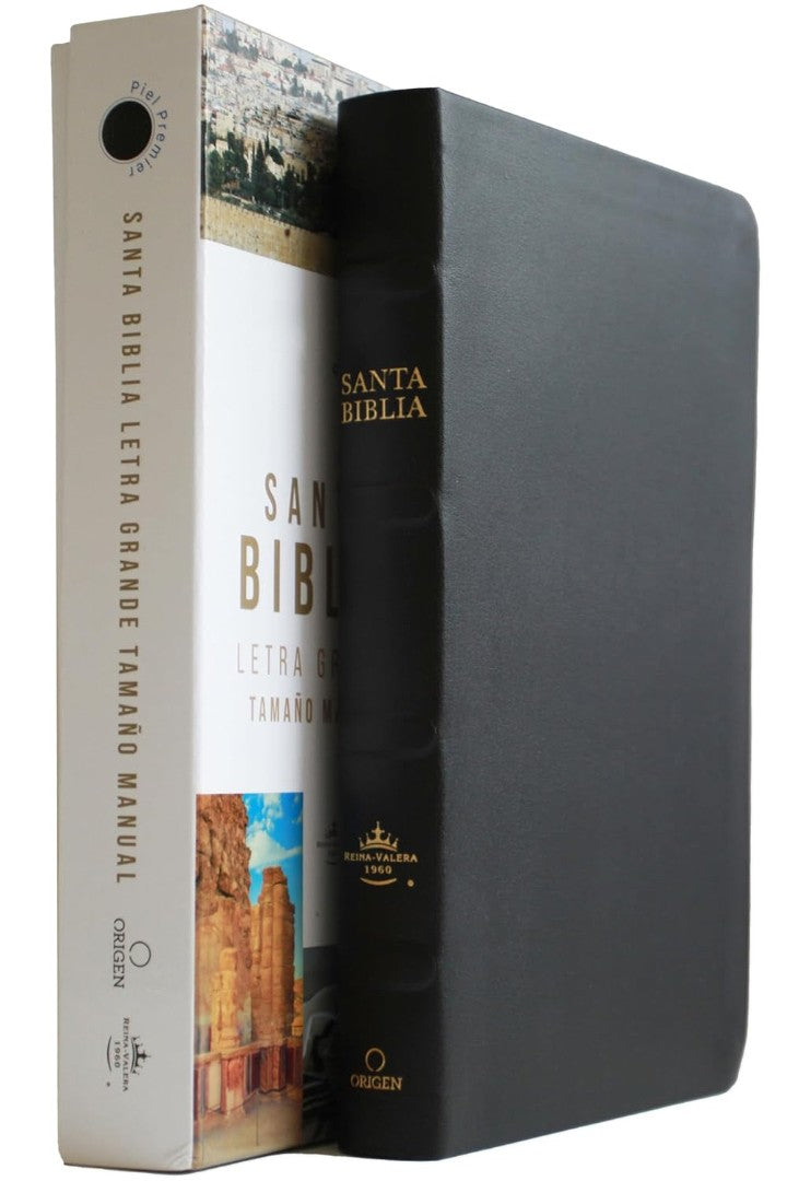 Biblia Rvr 1960 Letra Grande Tamaño Manual, Piel Premier