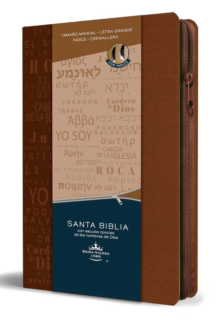 Biblia Rvr 1960 Letra Grande Tamaño Manual Cremallera