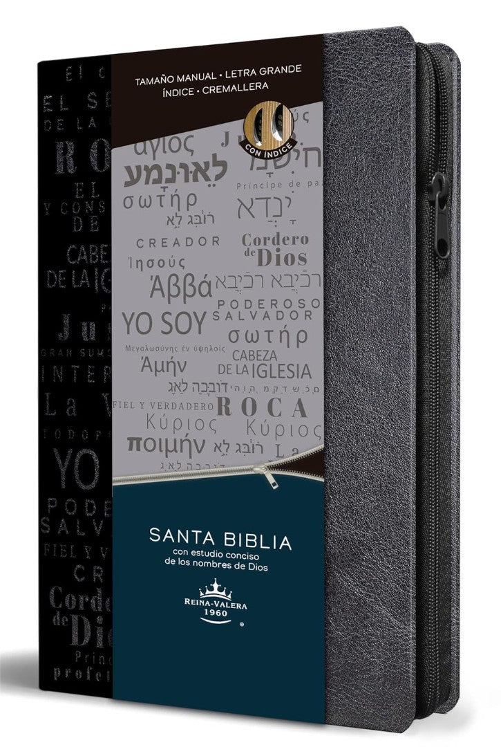 Biblia Rvr 1960 Nombres De Dios Letra Grande Tamaño Manual
