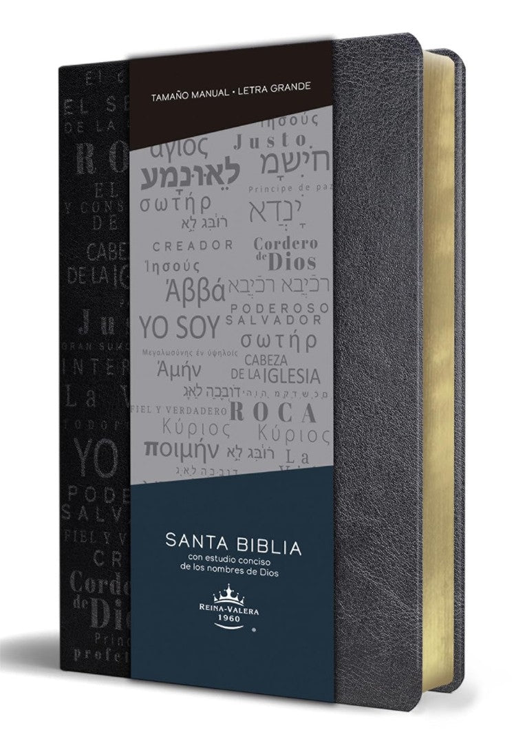 Biblia Rvr60 Letra Grande Tamaño Manual, Simil Piel Negro