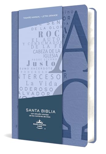 Biblia Rvr 1960 Letra Grande Tamaño Manual, Simil Piel Azul