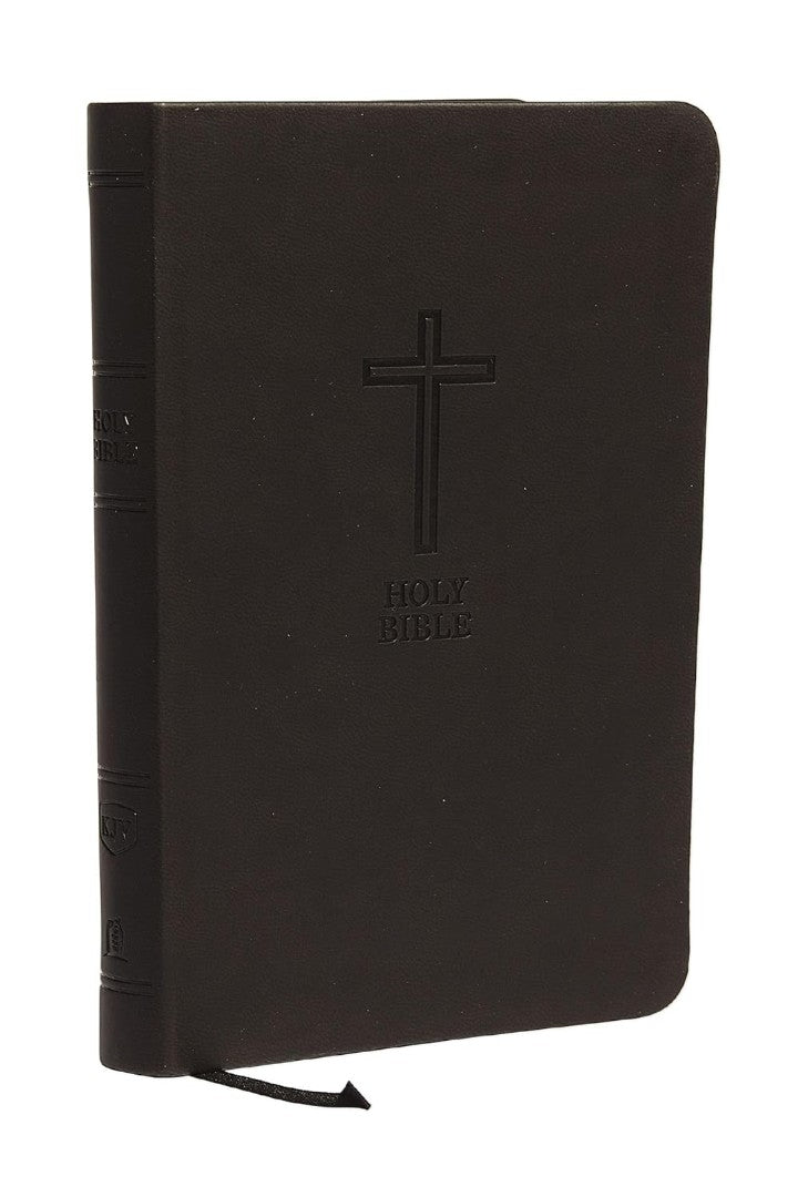 KJV Holy Bible: Value Compact Thinline, Black Leathersoft