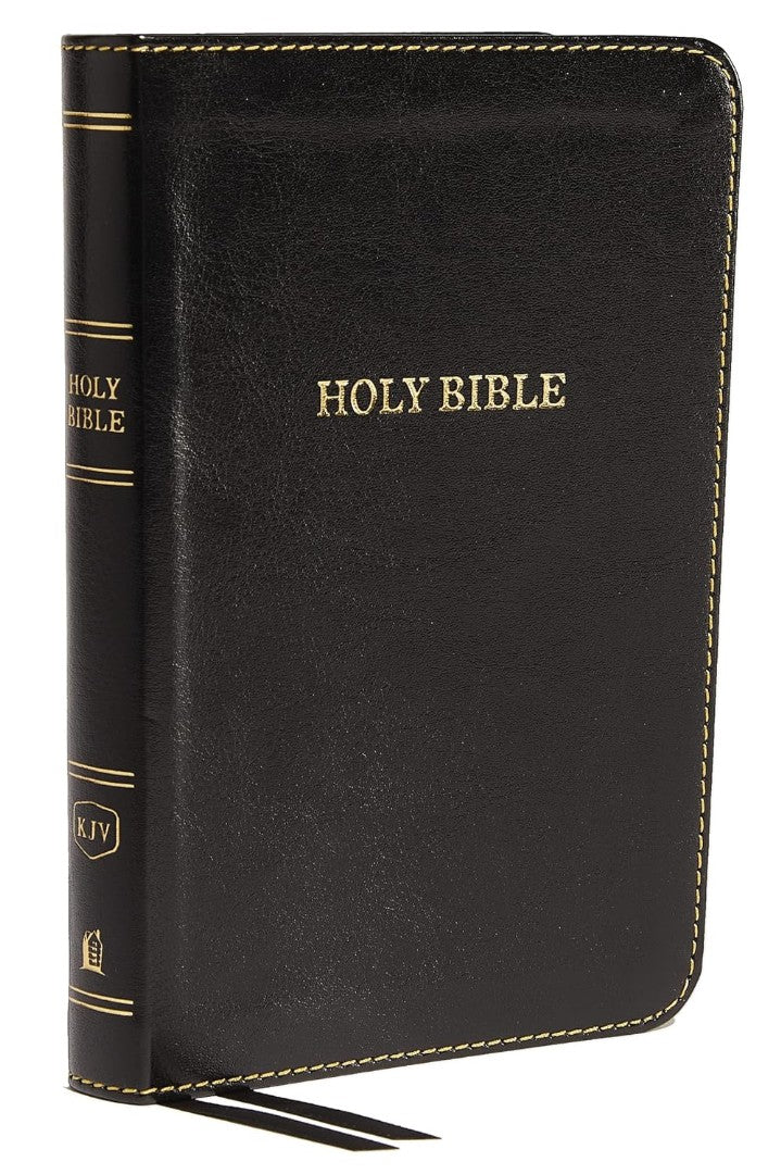 KJV Holy Bible: Compact Thinline, Black, Red Letter
