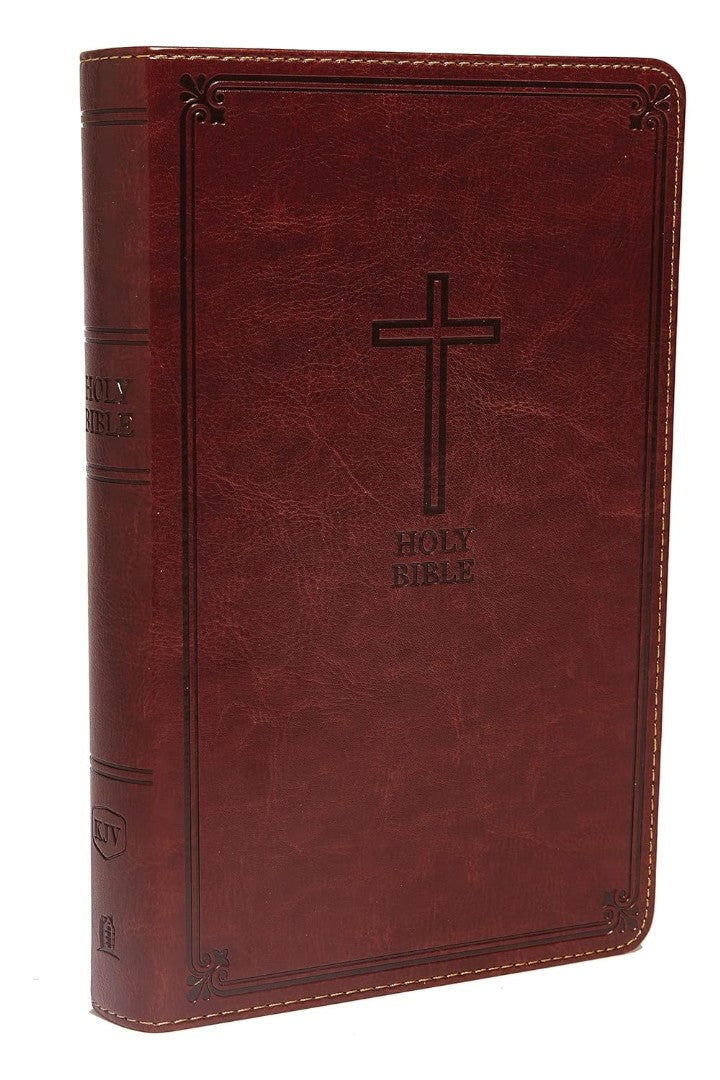 KJV Holy Bible: Deluxe Gift, Brown Leathersoft, Red Letter